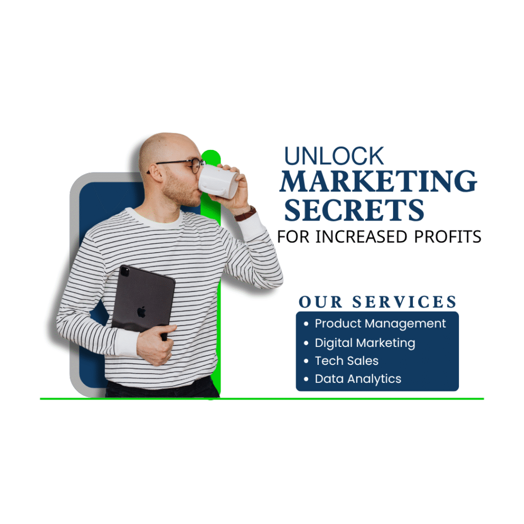 grey and dark blue digital marketing Instagram post